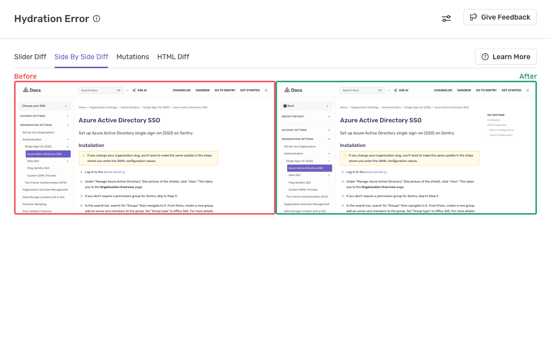 side by side image tool